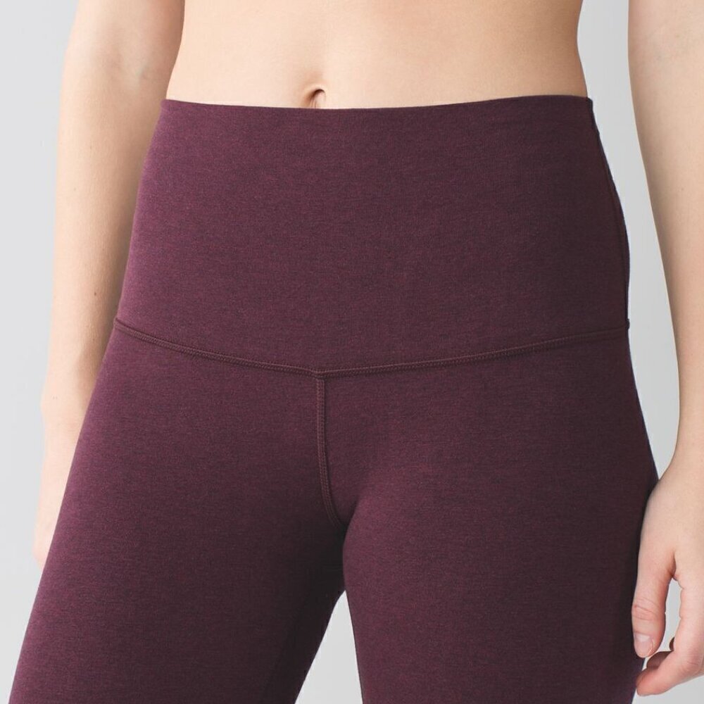 Lululemon Wunder Under Pant (Hi-Rise) Luon *31" - 6 Heathered Bordeaux Drama